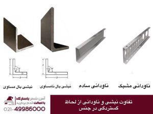 تفاوت نبشی در گستردگی در جنس