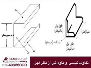 فرق بین نبشی و ناودانی از نظر اجزا